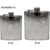 8 oz Pocket Hip Alcohol Liquor Flask in Etched Vintage Victorian Scroll Print  Made from 304 (18/8) Food Grade Stainless Steel