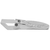 Set of 2 ChromePlated Hinged Stainless Steel Money Clips in Silver (Orbital Shape Ribbed  Engravable)