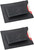 Black Italian Finish | Set of 2 Leather Wallet and Magnetic Money Clip | Genuine Cowhide Slim Leather | Made in India