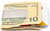 Silver Stripes Stainless Steel Hinged Money Clip