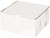 8" X 8" X 4" Corrugated Fiberboard Glossy White Cake Box & 8" Scalloped Cake Boards (Pack of 10  Front Loading)