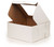 10" X 10" X 5" Corrugated Fiberboard Glossy White Cake Box with Scalloped Window & 10" Cake Boards (Pack of 10  Front Loading)