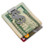 Set of 2 Dollar Sign Shaped ChromePlated Silver Stainless Steel Hinged Money Clips