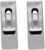 Parallel Lines | Set of 2 Chrome-Plated Slim Stainless Steel Money Clips