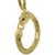 Vintage Gold Medium Feline Leopard Circle Metal Mesh Jewelry Keychain