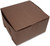 Made in USA 7" X 7" X 4" Recycled Chocolate Kraft Boxes for 4 Cupcakes & Inserts (Pack of 10  Front Loading)