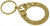 Vintage Gold Medium Heart Circle Metal Mesh Jewelry Keychain
