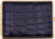 Made in Germany Genuine Leather Gold Plated Cigarette Case (18 100s) with Elastic Bands (Crocodile Black  Embossed)