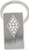 Silver Rectangle Keychain with Swarovski Rhinestone Crystals