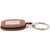 Brown Leather Double Photo Genuine Leather Keychain