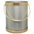 Mr. Ice Bucket By  Hand Made In USA Brushed Silver With Gold Trim Double Walled 5Quart Insulated Ice Bucket With Ice Tongs (Metallic Deco Collection)
