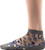 Made In Japan Pair of Blue Clover Print Women's Sheer SeeThrough Short Ankle Socks (US 68)