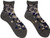 Made In Japan Pair of Blue Clover Print Women's Sheer SeeThrough Short Ankle Socks (US 68)