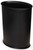 Made in USA Set of 2 Faux Black Leather 5Gallon Vinyl Waste Basket & Cube Tissue Box Cover