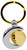 Gold & Silver Crescent Keychain