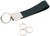 Black Leather Rings Quick Release, Pull Apart Valet Keychain Accessory Detachable for Convenience
