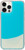 Fluorescent Blue & White Liquid Sand ShockAbsorbing Protective Case for iPhone 12 Pro Max + Tempered Glass Screen Protector