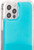 Fluorescent Blue & White Liquid Sand ShockAbsorbing Protective Case for iPhone 12 Pro Max + Tempered Glass Screen Protector