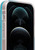 Fluorescent Blue & White Liquid Sand ShockAbsorbing Protective Case for iPhone 12 Pro Max + Tempered Glass Screen Protector