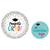 Congrats Grad Pack! Disposable Paper Plates, Banner, Napkins and Cups Set for 16