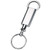 Silver Rectangle Quick Release, Pull Apart Valet Keychain Accessory Detachable for Convenience