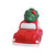 Hand Painted Red Car Christmas Themed Winter Holiday Ceramic Cookie Jar
