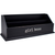 Rustic Wooden Office Desk Organizer & Mail Rack with Distressed Wood Finish 12" X 4" X 5" (Black (Girl Boss))