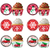 MADE IN USA Pack of 144 Thick Grease Resistant Fluted Cupcake Liners (Red Christmas Fun)