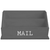 Rustic Wooden Office Desk Organizer & Mail Rack with Distressed Wood Finish 12" X 4" X 5" (Gray)