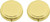 Set of 2 Circular Triple-Compartment Pocket Purse Pill Box & Organizer With Insert (Gold Flat Top - Engravable)