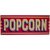 Popcorn  Rustic Food Lover Wooden Boxed Sign (4" X 10")