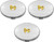 Set of 3 Double Sided Magnifying Compact Mirrors With Ornament