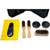 Shoe Polish Shine Kit (Black PU Leather, Large (7-piece) Set)