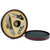 4-Piece Wine Bottle Opener Accessory Gift Set in Cherrywood Round Case