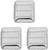 Vertical Bar Pattern | Set of 3 Double Sided Compact Mirror