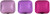 Square Clamshell | Set of 3 Double Sided Compact Mirror With Reflective Finish