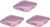 Square Clamshell | Set of 3 Double Sided Compact Mirror With Reflective Finish