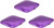 Square Clamshell | Set of 3 Double Sided Compact Mirror With Reflective Finish