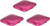 Square Clamshell | Set of 3 Double Sided Compact Mirror With Reflective Finish