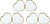 Set of 3 Slim Heart-Shaped Double Sided Magnifying Compact Mirrors