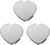 Small Heart-Shaped | Set of 3 Double Sided Compact Mirror