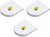 Silver Pearl Arch | Set of 3 Double Sided Compact Mirror With Ornament