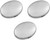 Oval Compact Mirror | Set of 3 Double Sided With Reflective Finish