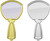 Handheld Compact Mirror | Set of 3 Double Sided With Reflective Finish