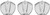 Handheld Compact Mirror | Set of 3 Double Sided With Reflective Finish