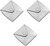 Clutch Shaped Compact Mirror | Set of 3