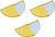 Pie Sector Shaped Sliding | Set of 3