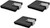Square Faux Leather Wrapped | Set of 3 Compact Mirror With Photo Holder