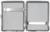 Crocodile Pattern Leather | Set of Two Metal-Plated 100mm Cigarette Case