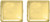 Set of 2 Metal-Plated King Size Cigarette Case & Stash Box
